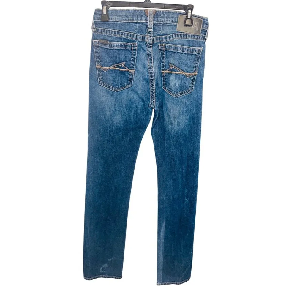 Ariat M7 Rocker Straight Mens Western Cowboy Denium Jeans Size 31/38 Workwear